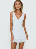Feeling Alive Tie Back Mini Dress Blue
