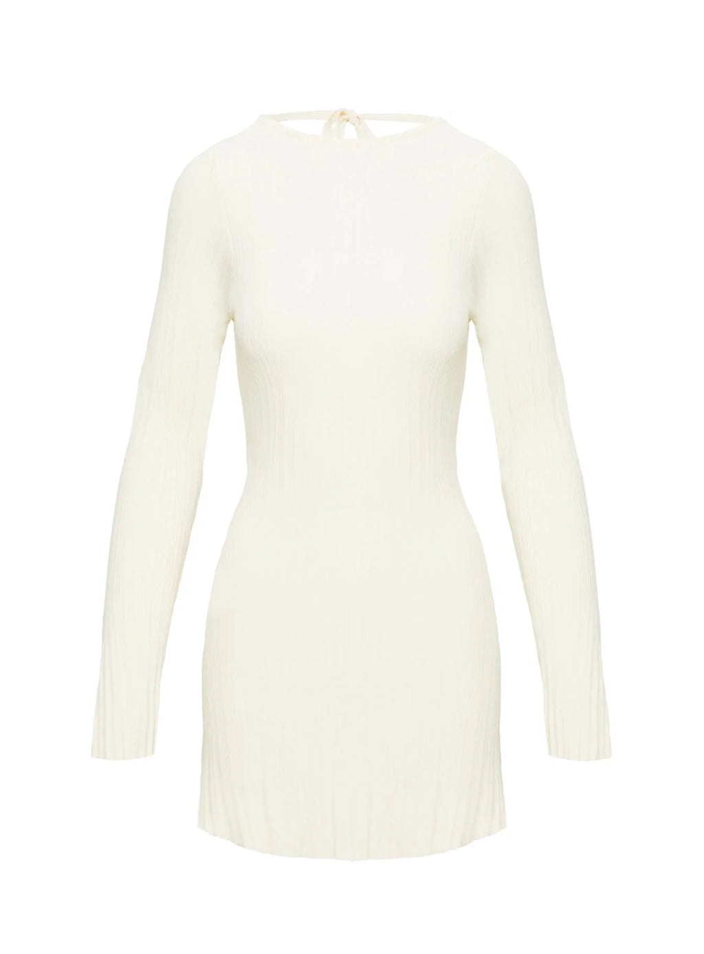 Mayok Long Sleeve Mini Dress Cream