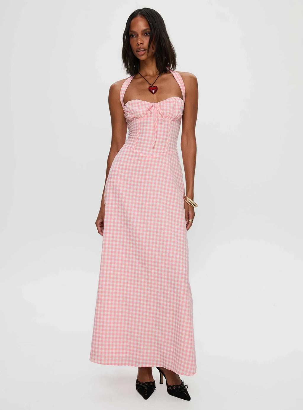 Lucky For You Halter Maxi Dress Multi