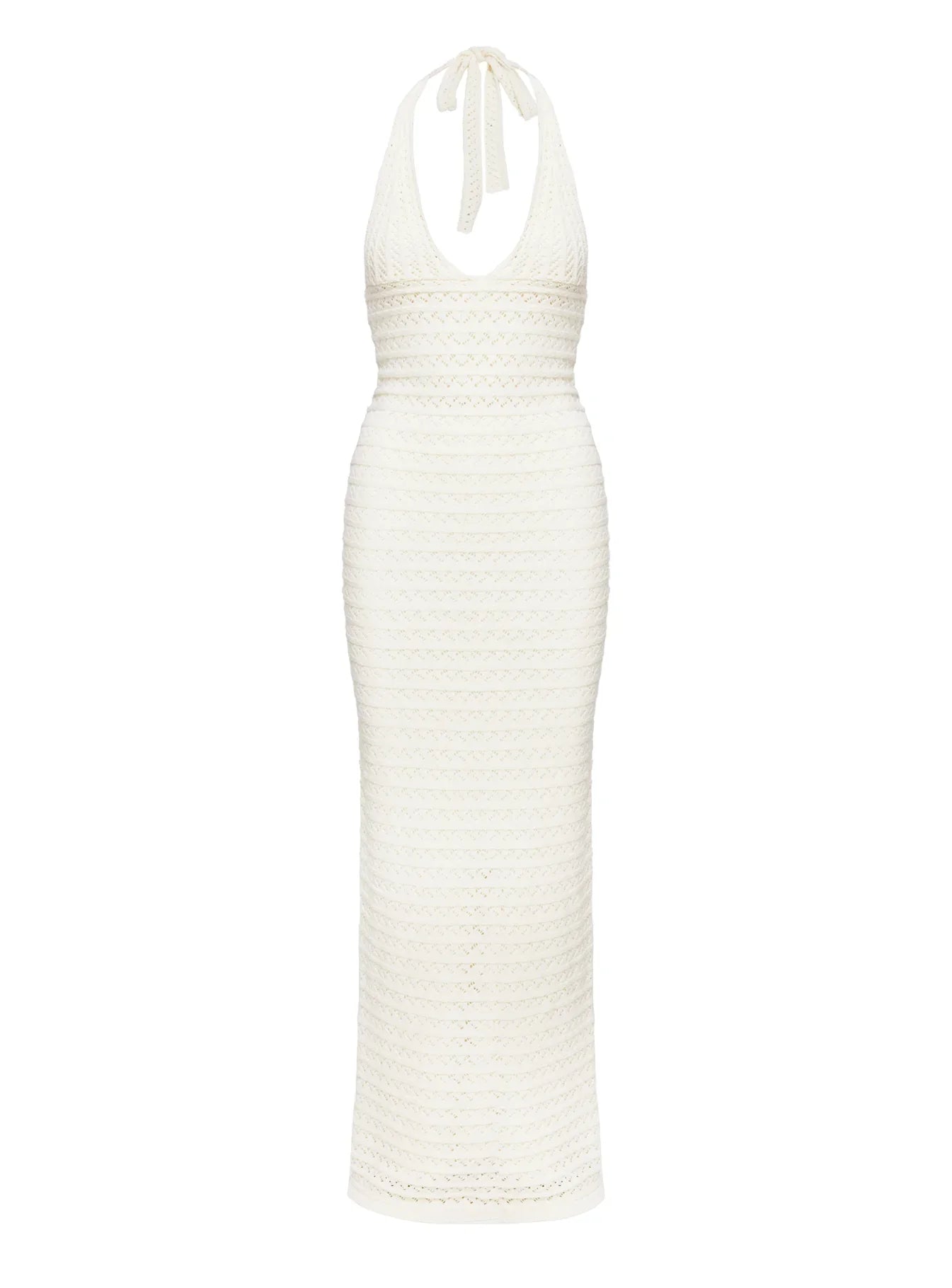 Lolanie Halter Maxi Dress White