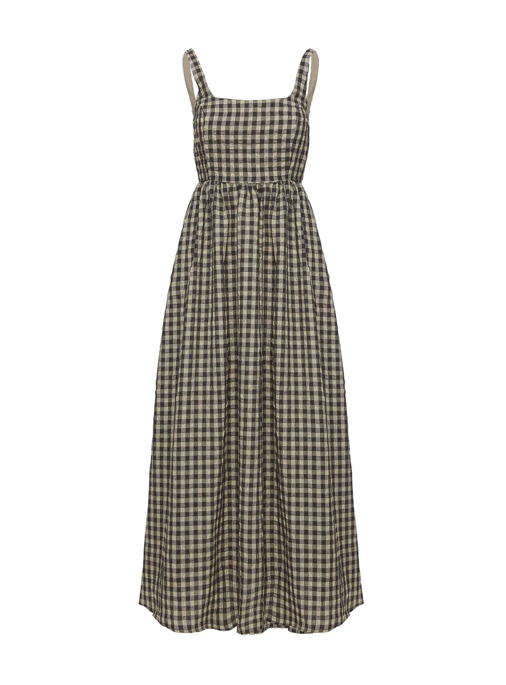 Cartmel Check Maxi Dress Black / Cream Tall