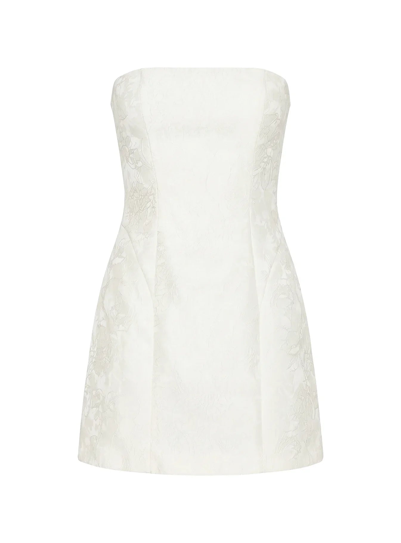 Heaven Sent Strapless Mini Dress White