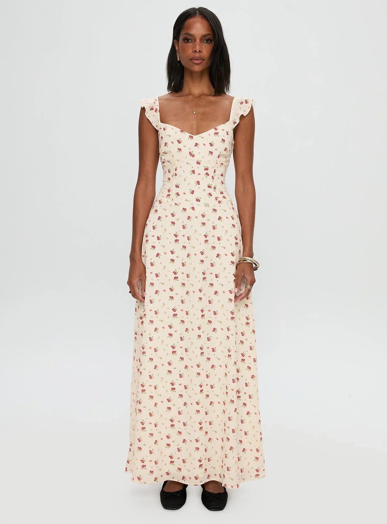 Maryana Maxi Dress Cream / Multi