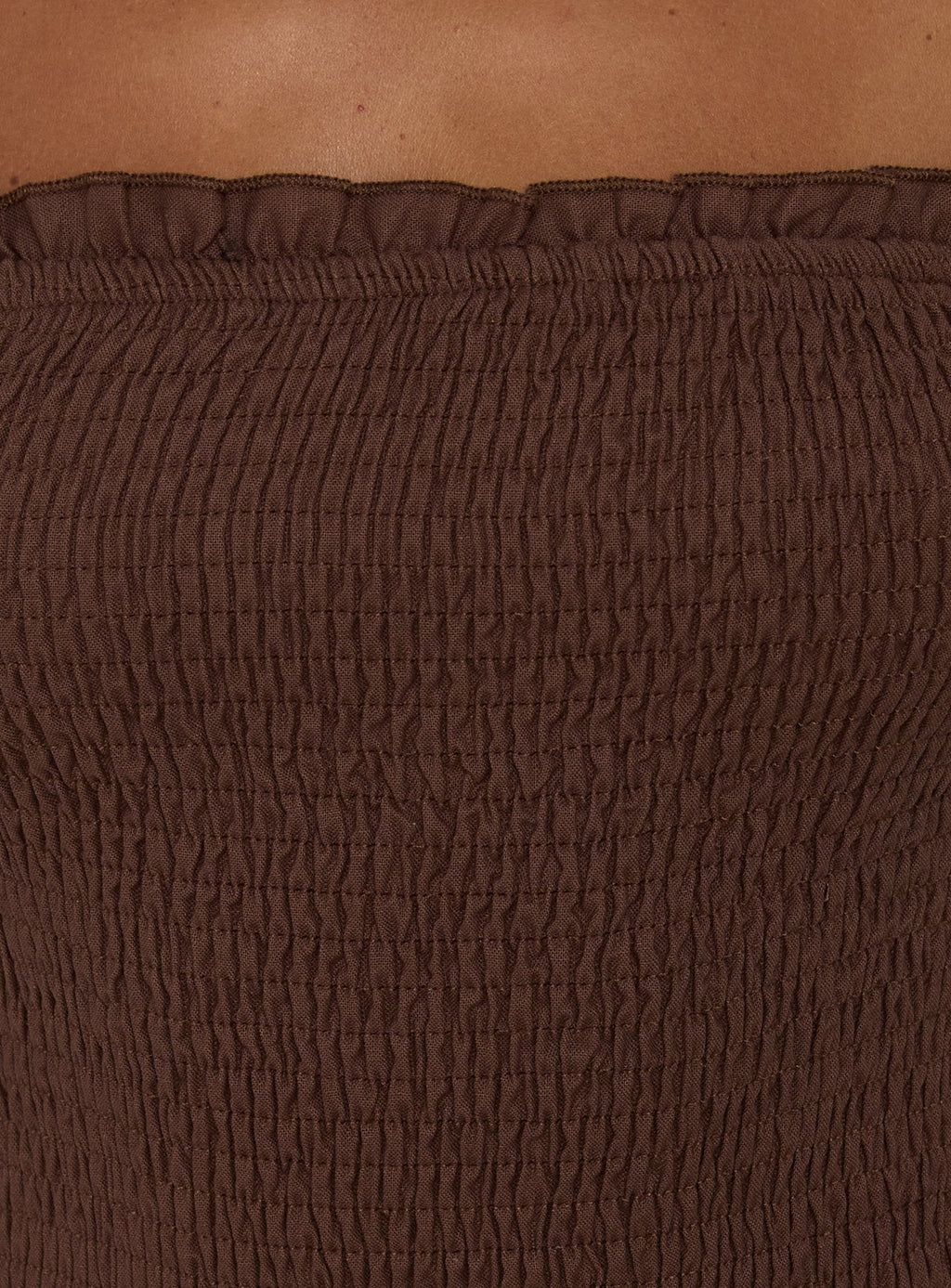 Tinsie Strapless Maxi Dress Chocolate Brown